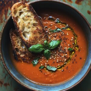 Tomato Basil Smoked Soup