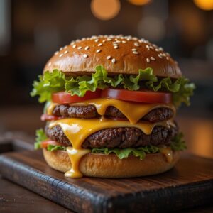 Beef Twin Tower Burger